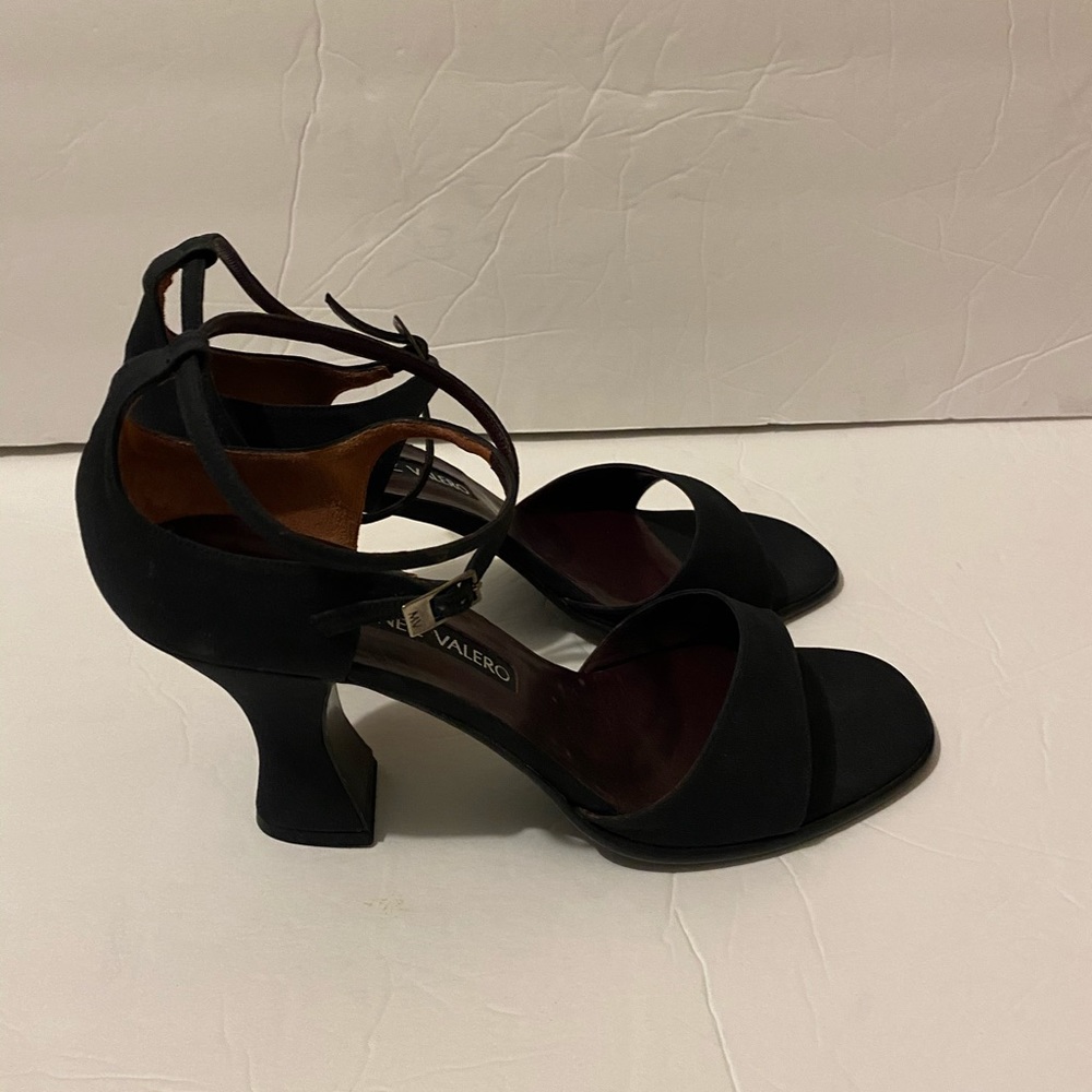 martinez valero satin open toe sandals 9.5 Heels